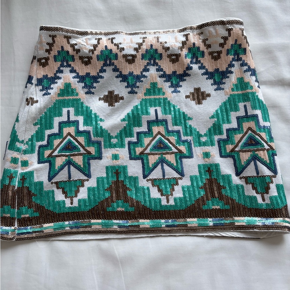 Geometric Patterned Skirt